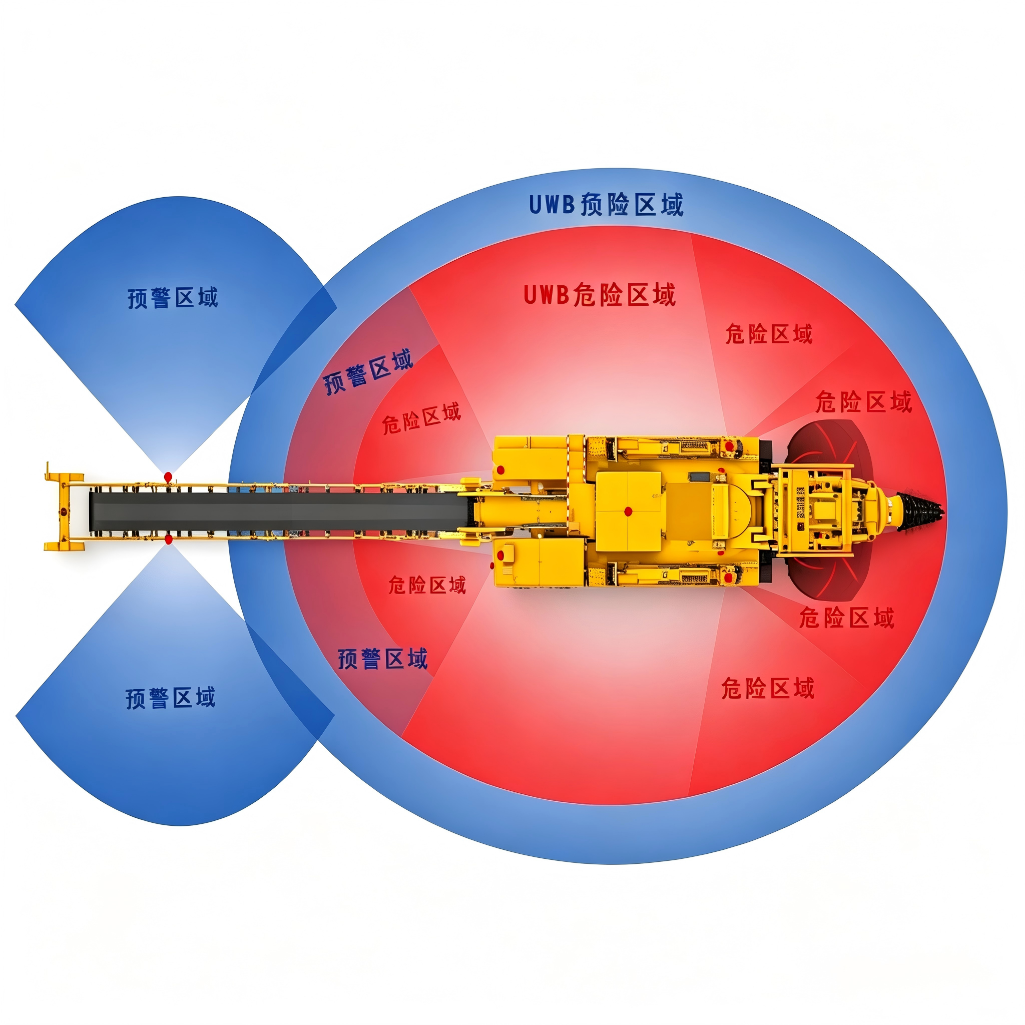 Coal mine personnel safety access system (electronic fence)