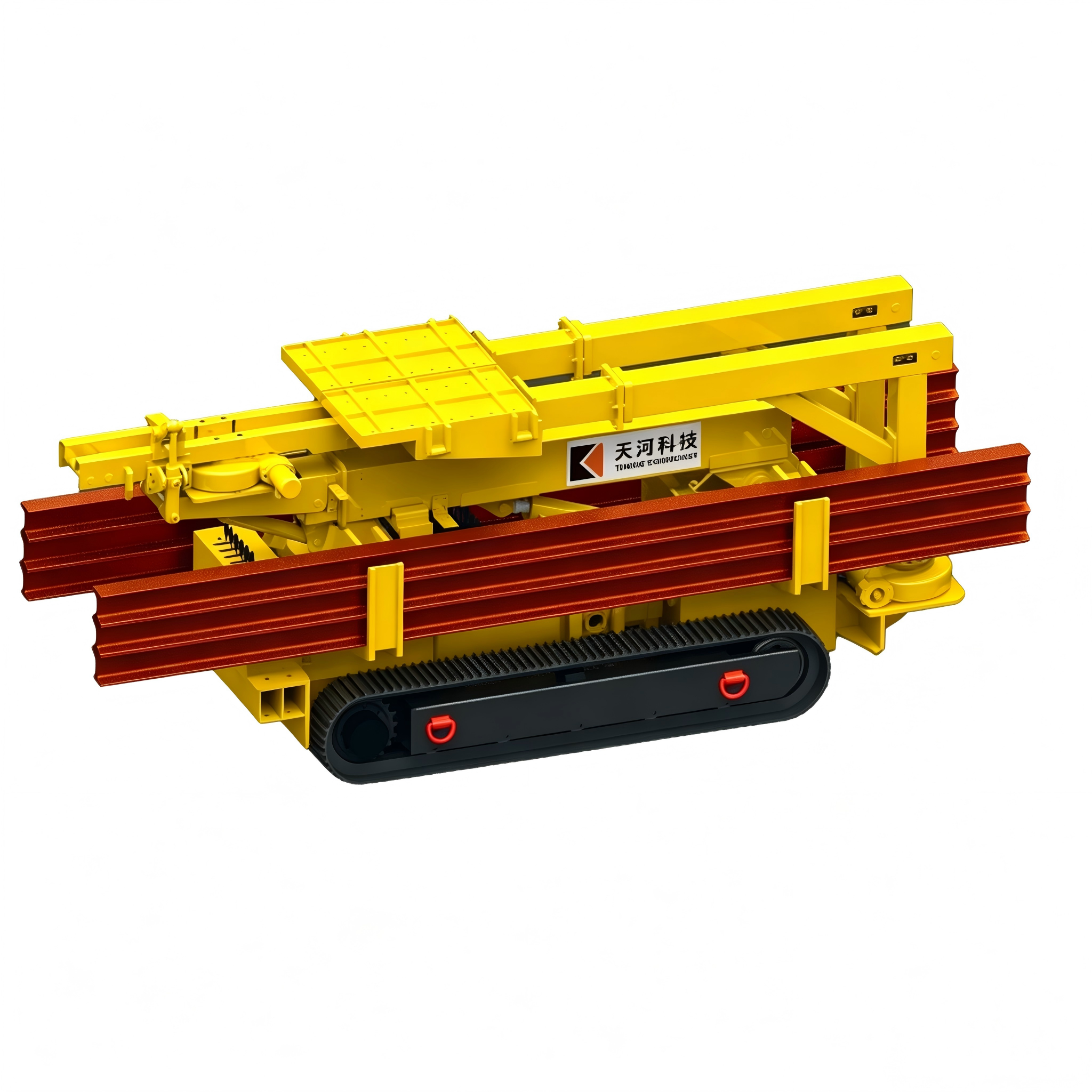 Canopy support auxiliary work vehicle