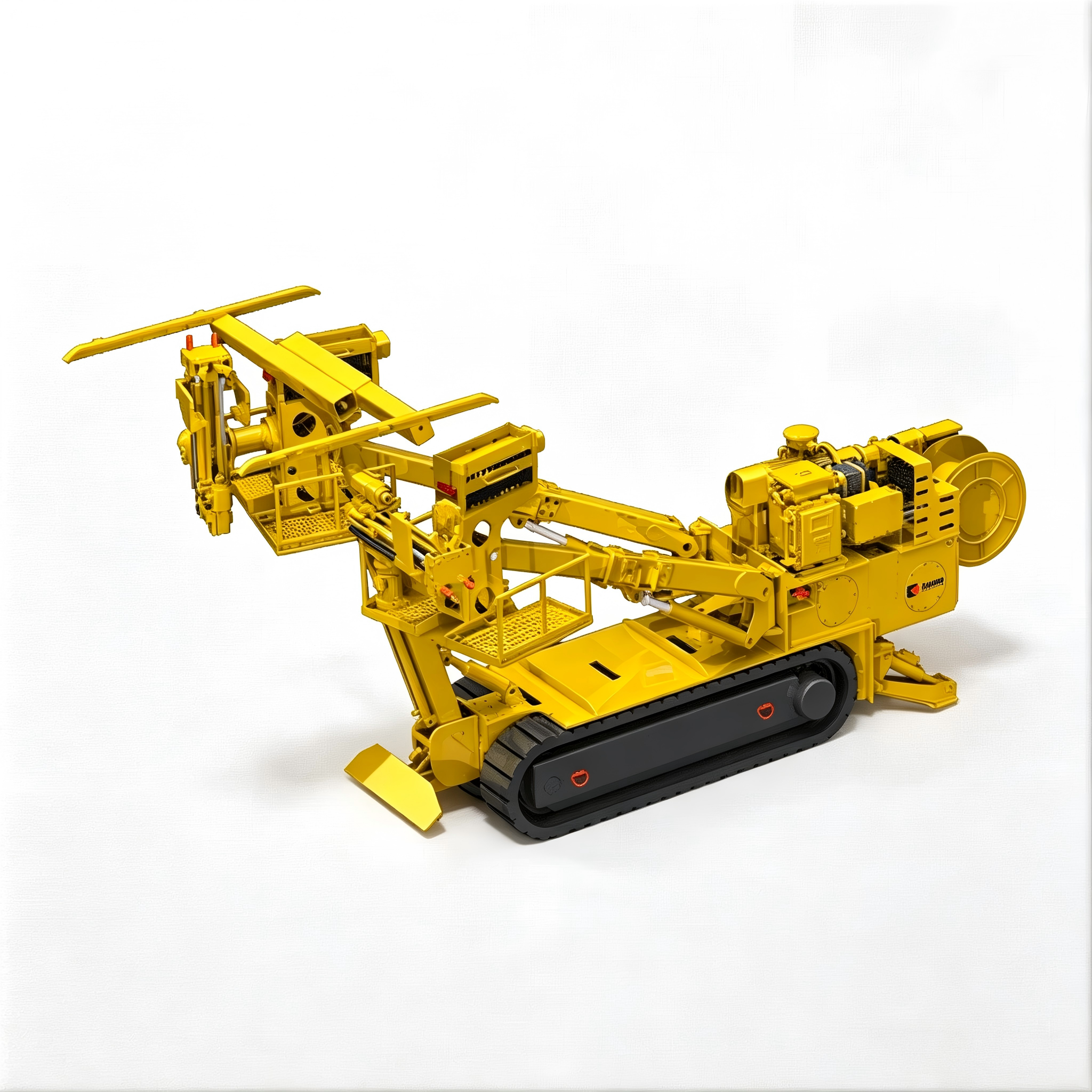 Double-arm hydraulic anchor rod drilling rig for mining use