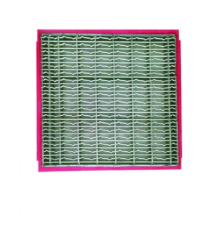 Polyurethane edge punched screen