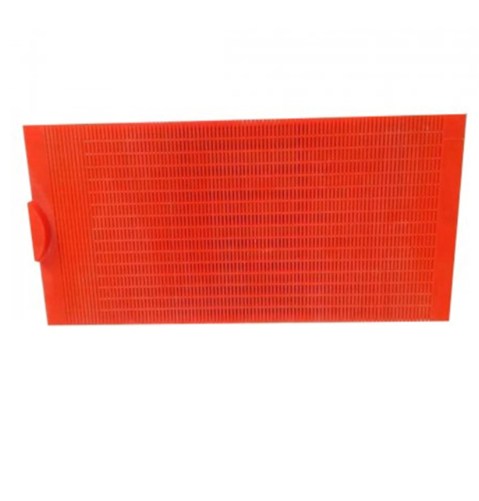 Polyurethane screen plate with discontinuous screen gaps