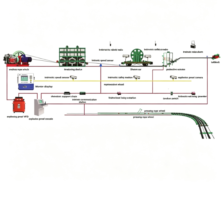 Endless rope winch control system