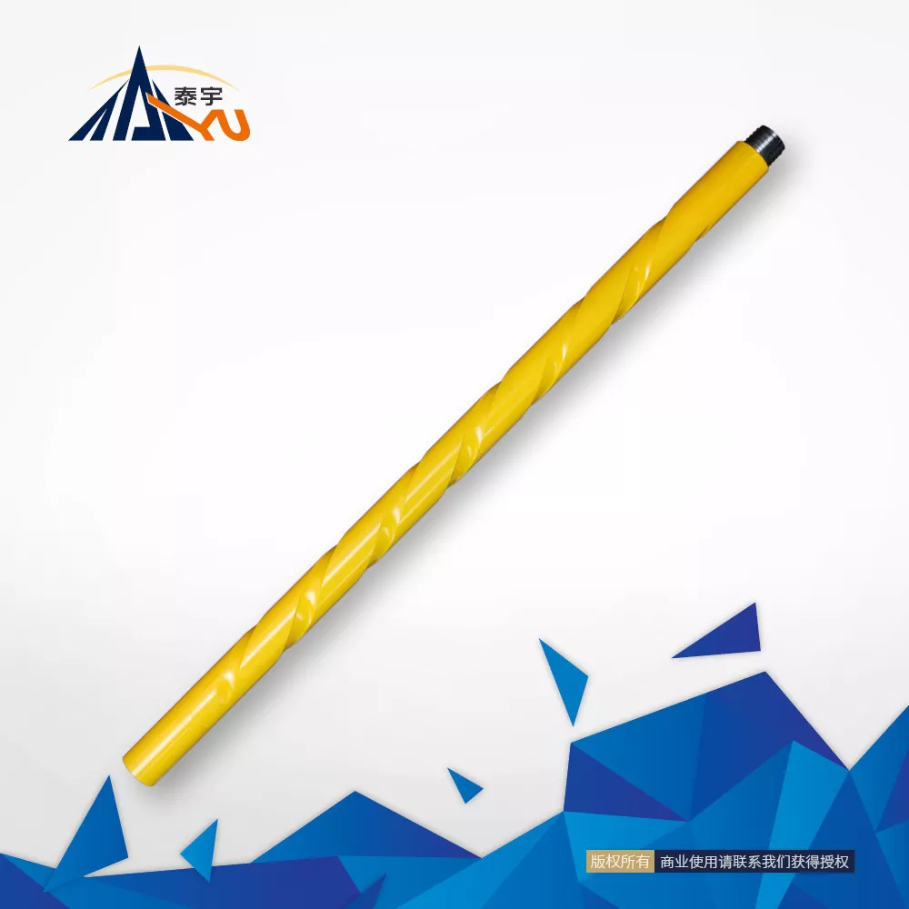 Grooved cable drill rod