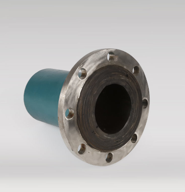 Rubber lined steel pipes