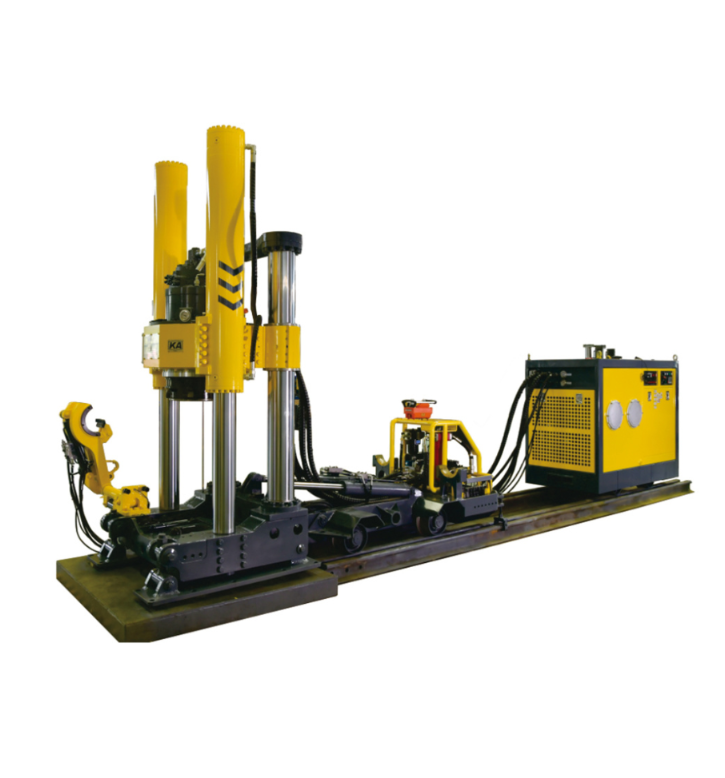 Rail-wheel shaft drilling rig