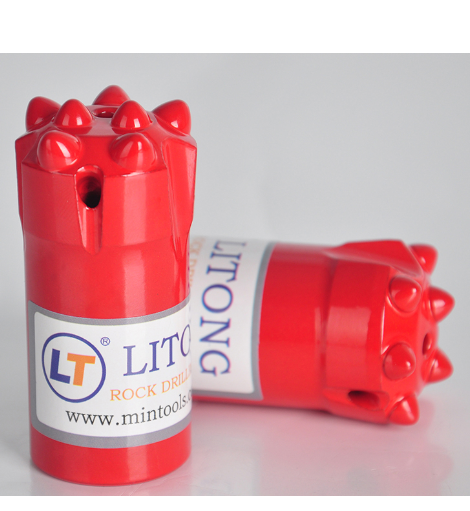 Taper-button-bit