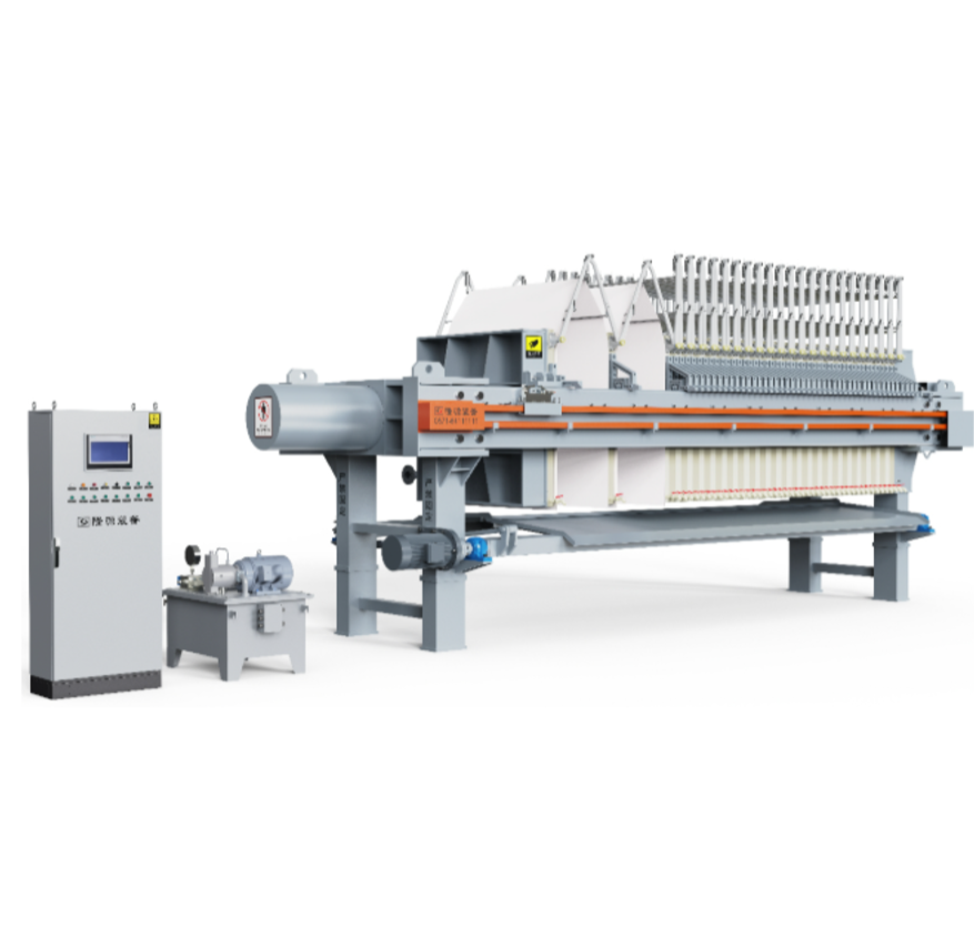 Curved tension vibration presses the filter machine