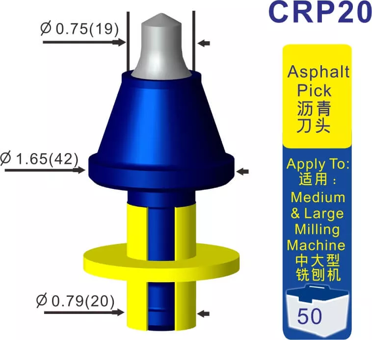 Road milling picks CRP20