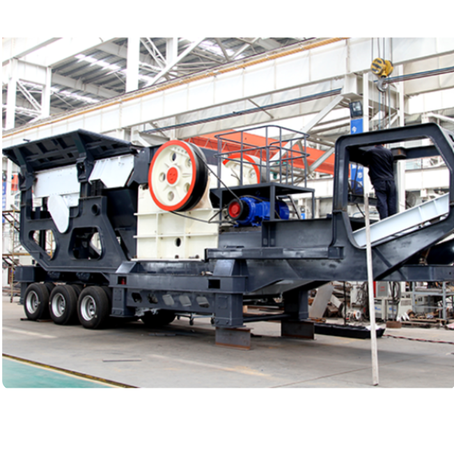 Mobile crushing station