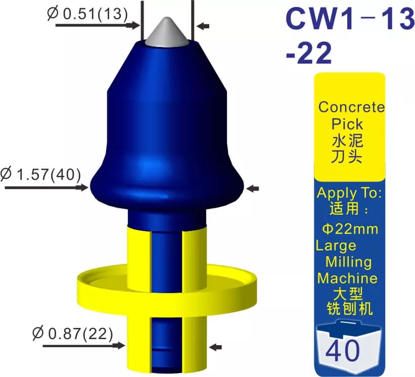 Road milling teeth CW1-13-22