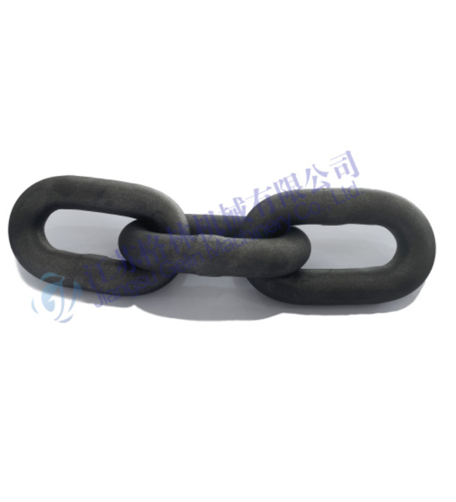 Three-ring chain for narrow-gauge vehicles