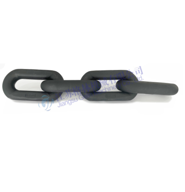 High-strength compact chain for mining&mdash;flat chain