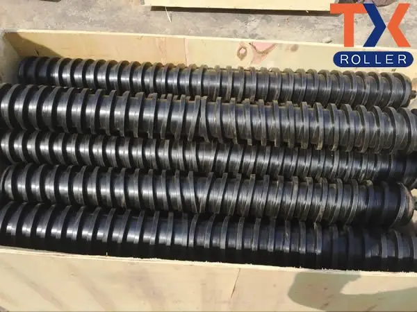 Rubber Spiral Return Roller