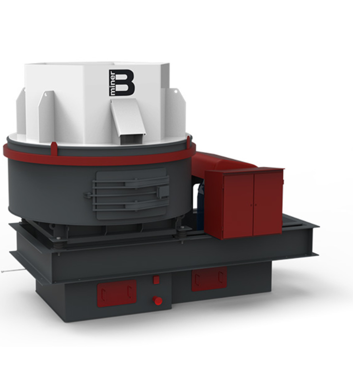 Crushers with a vertical shaft