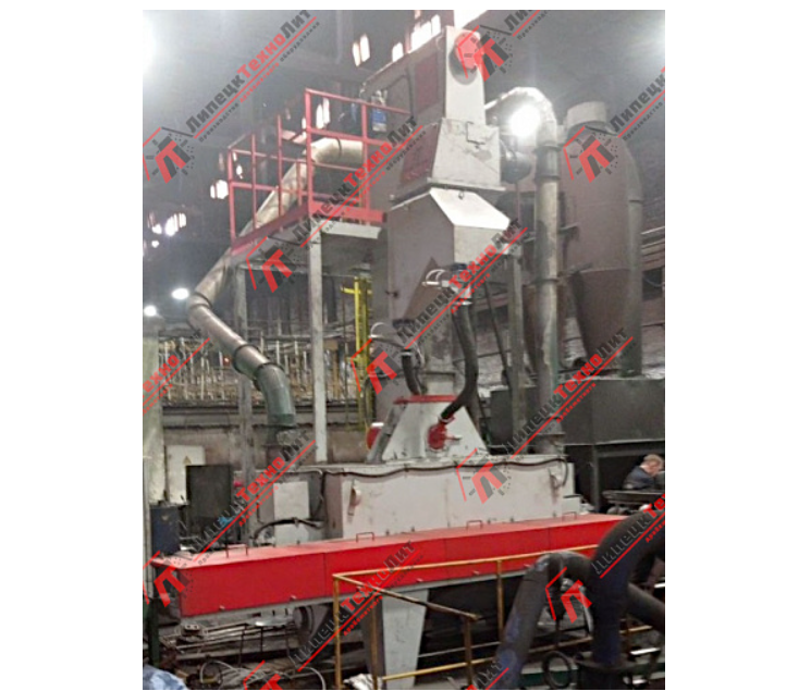 Shot blasting chamber LT4828 (through-through, for bar cleaning)