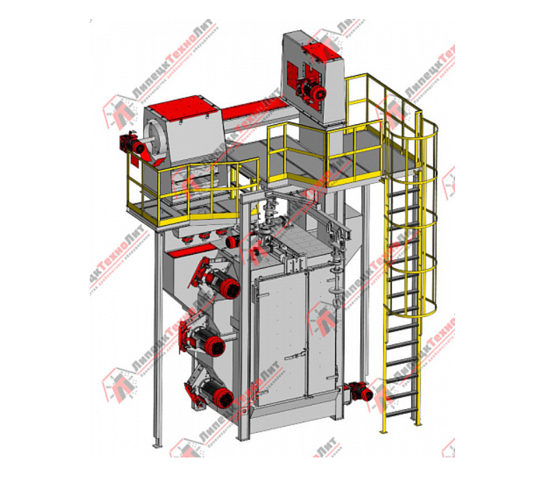 Shot blasting chamber LT48887 (walk-through chamber with suspensions)