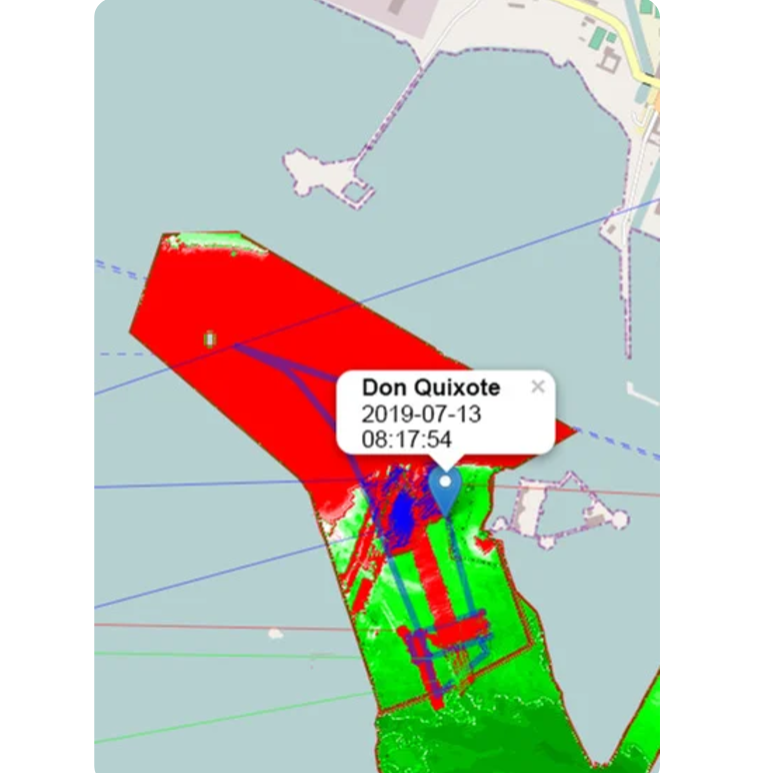 Cloud service for monitoring hydraulic works