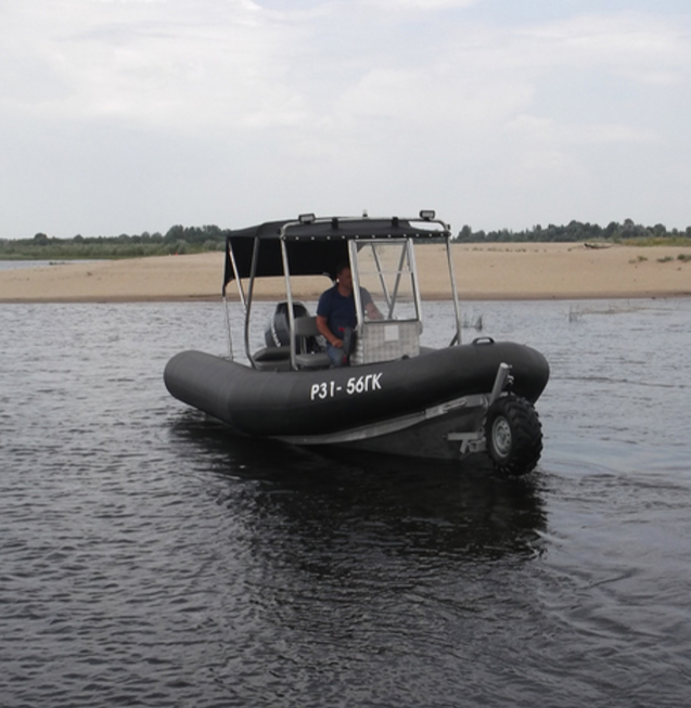 Amphibious boat RIBokhod 710 from the manufacturer TECHNOSERVICE Group of Companies