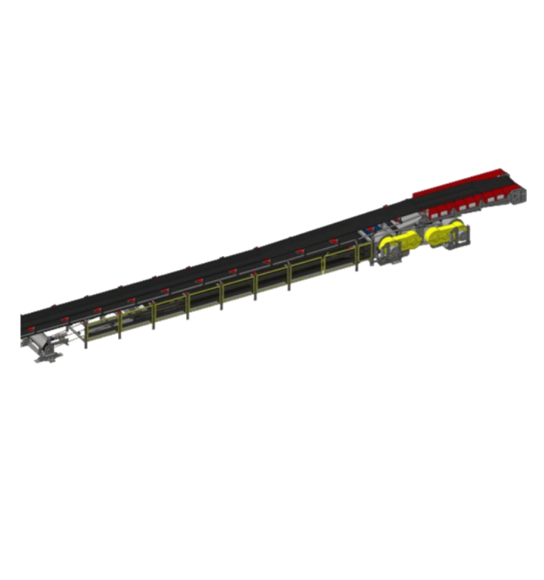 High-performance conveyor transport for surface mining