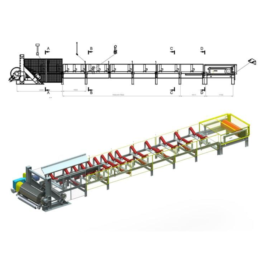 Stationary belt conveyor