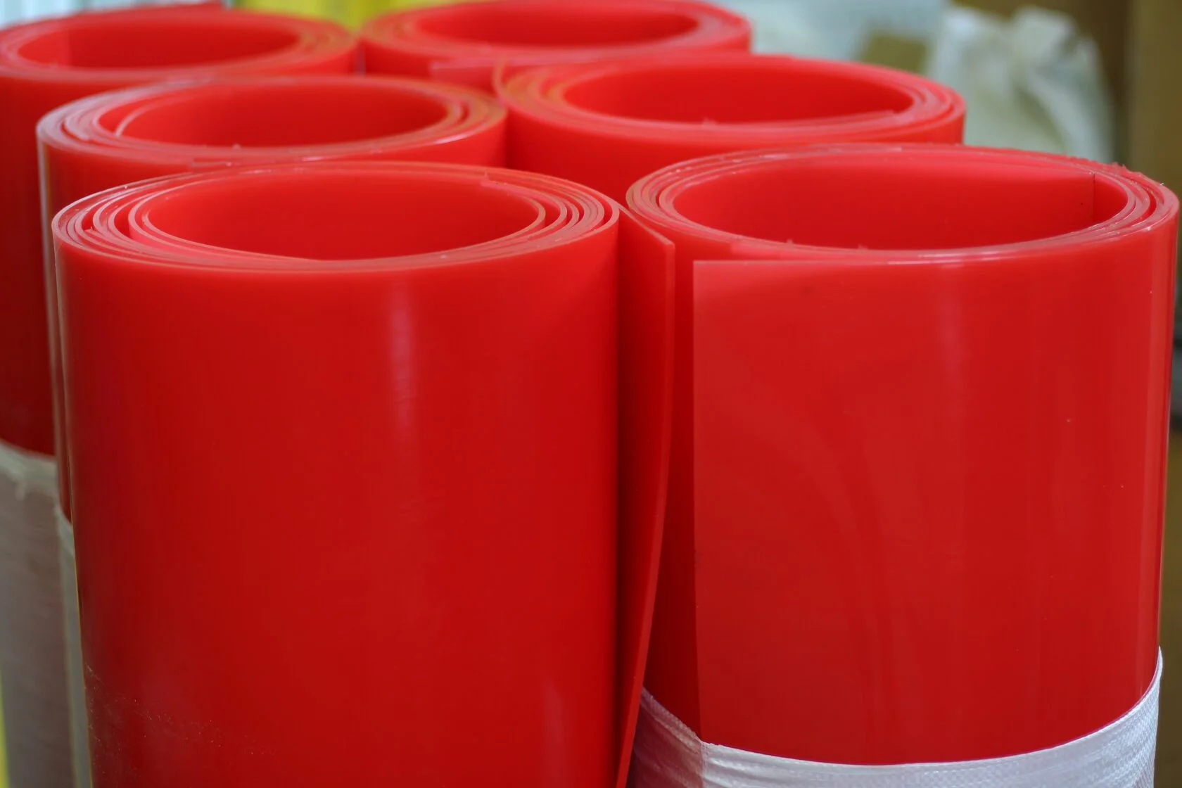 Polyurethane sheets, plates, blocks, tapes.