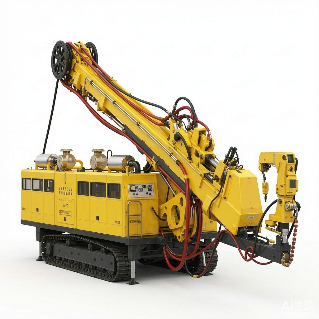 MD-750 crawler type coalbed methane multifunctional drilling rig