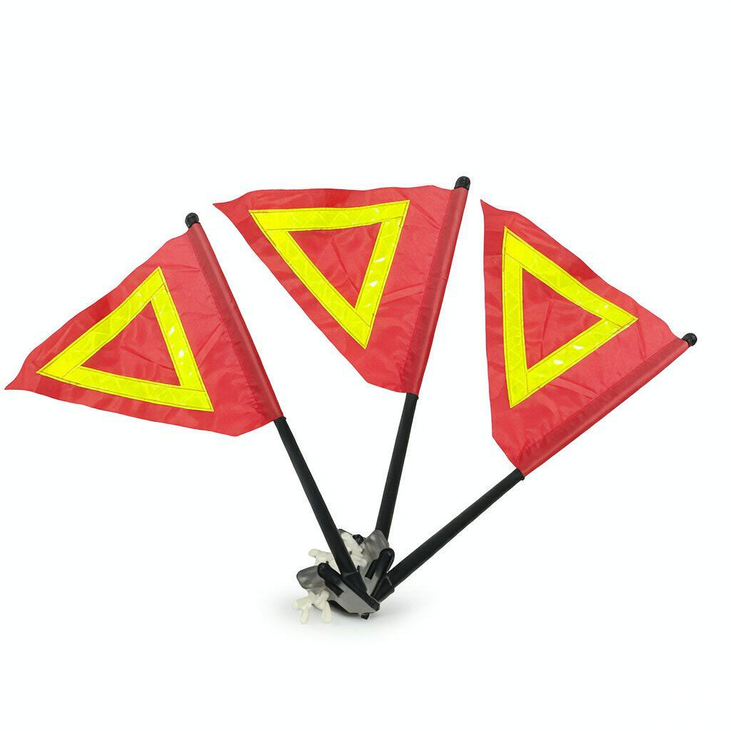 NWH-WP REFLECTIVE FLAG WARNING CAR WINDOW FLAG