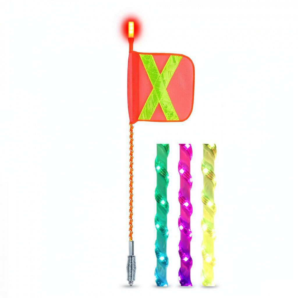 NWH-KY05 TOP LED LIGHT FULLY WRAPPED SOLID COLOR WARNING MINING SAFETY LED WHIPS